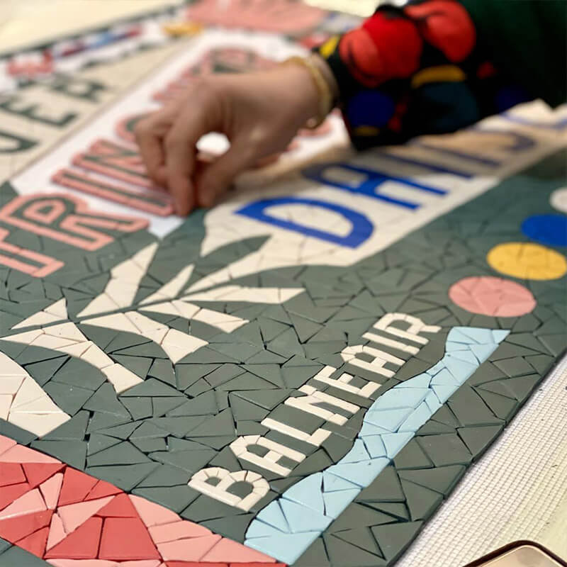 Chifoumi studio artiste, mosaïque